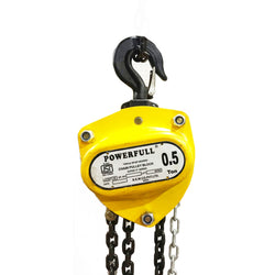 Bemco CPBSPS05T3M Heavy Duty Chain Pulley Block Super P Series 500kg Capacity