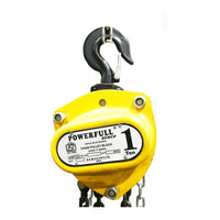 Bemco CPBSPS1T3M Heavy Duty Chain Pulley Block Super P Series 1Ton Capacity with 3m Lifting Height