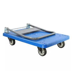 Bigapple PPT150TPR Foldable Plastic Platform Trolley 150kg Capacity Blue Colour