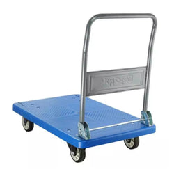 Bigapple PPT300TPR Foldable Plastic Platform Trolley 300kg Capacity with TPR Wheels Rear View