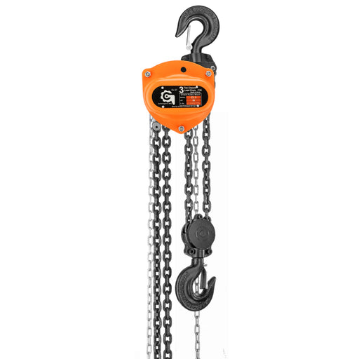 Globe CPBCS3T3M Heavy Duty Chain Pulley Block Classic Series 3Ton Capacity
