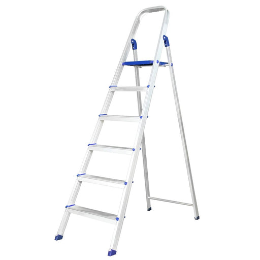 Inaithiram ASL6S Foldable Aluminium Step Ladder 150kg Capacity with 06 Steps