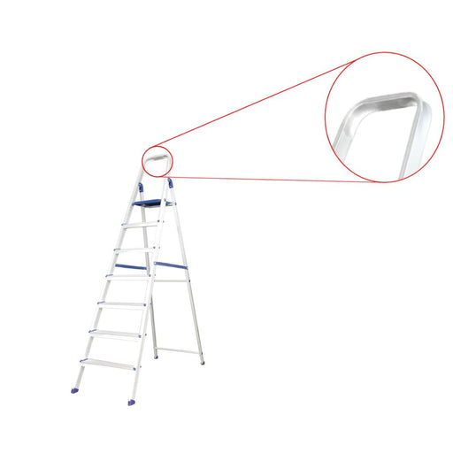 Inaithiram ASL7S Foldable Aluminium Step Ladder 150kg Capacity with 07 Steps Closeup of Knee Guard