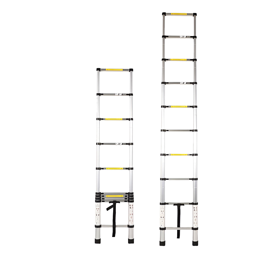 Inaithiram 150kg Capacity Foldable Aluminium Telescopic Ladder with 10 Steps in Extended State