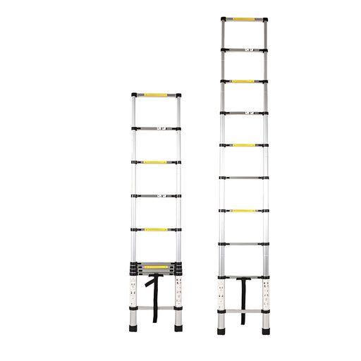 Inaithiram 150kg Capacity Foldable Aluminium Telescopic Ladder with 10 Steps in Extended State