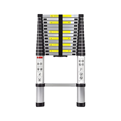 Inaithiram Foldable Aluminium Telescopic Ladder 150kg Capacity in Folded State with Strong Handle Base