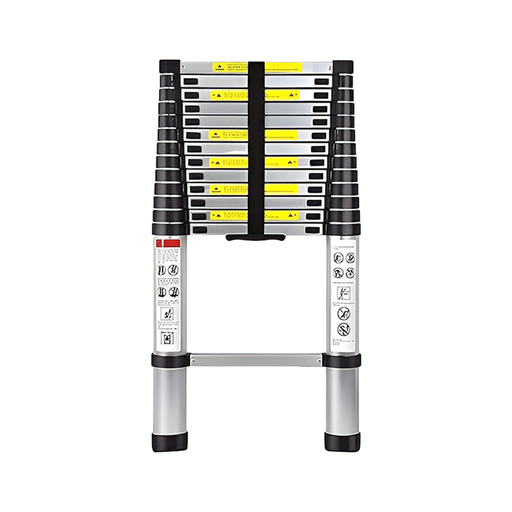 Inaithiram Foldable Aluminium Telescopic Ladder 150kg Capacity in Folded State with Strong Handle Base