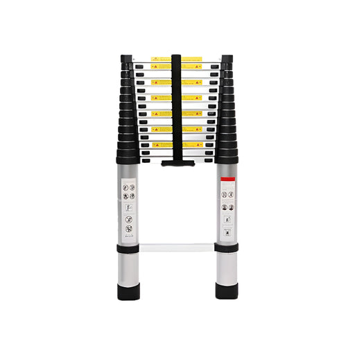 Inaithiram Foldable Aluminium Telescopic Ladder 150kg Capacity in Folded State with Strong Handle Base