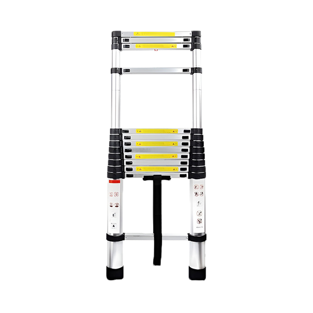 Inaithiram Foldable Aluminium Telescopic Ladder 150kg Capacity with Securing Strap