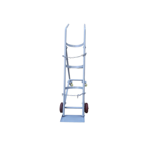 Inaithiram FWSGCT200RPN Four Wheel Single Gas Cylinder Trolley 200kg Capacity Dove Grey Colour Front view