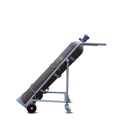 Inaithiram FWSGCT200RPN Four Wheel Single Gas Cylinder Trolley 200kg Capacity Dove Grey Colour