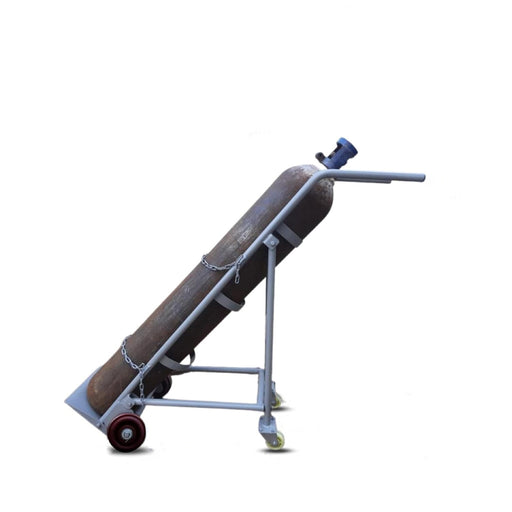 Inaithiram FWSGCT200RPN Four Wheel Single Gas Cylinder Trolley 200kg Capacity Dove Grey Colour