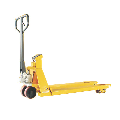 naithiram HPT2NWS Heavy Duty Hydraulic Hand Pallet Truck with Built-in Weighing Scale 2.0Ton Capacity Nylon Wheels