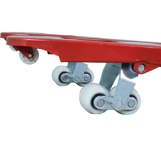 Inaithiram HPT3NB Hydraulic Hand Pallet Truck 3Ton Capacity with Close up of Entry and Exit Nylon rollers