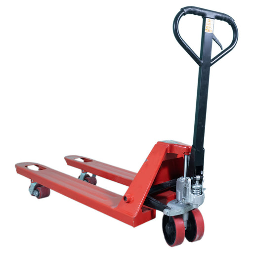 Inaithiram HPT3PUB Hydraulic Hand Pallet Truck 3Ton Capacity Red Colour Rear View
