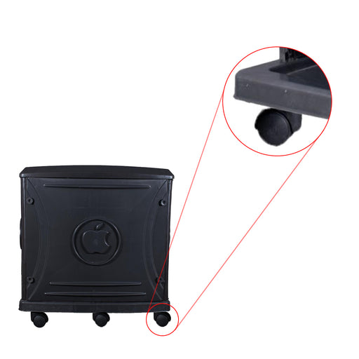 Inaithiram IBTD150PP Inverter Battery Trolley 150kg Capacity Black Colour Closeup of PP Wheels