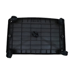 Inaithiram IBTS100PPBKJ Inverter Battery Trolley 100kg Capacity Black Colour Bottom View and PP Wheels