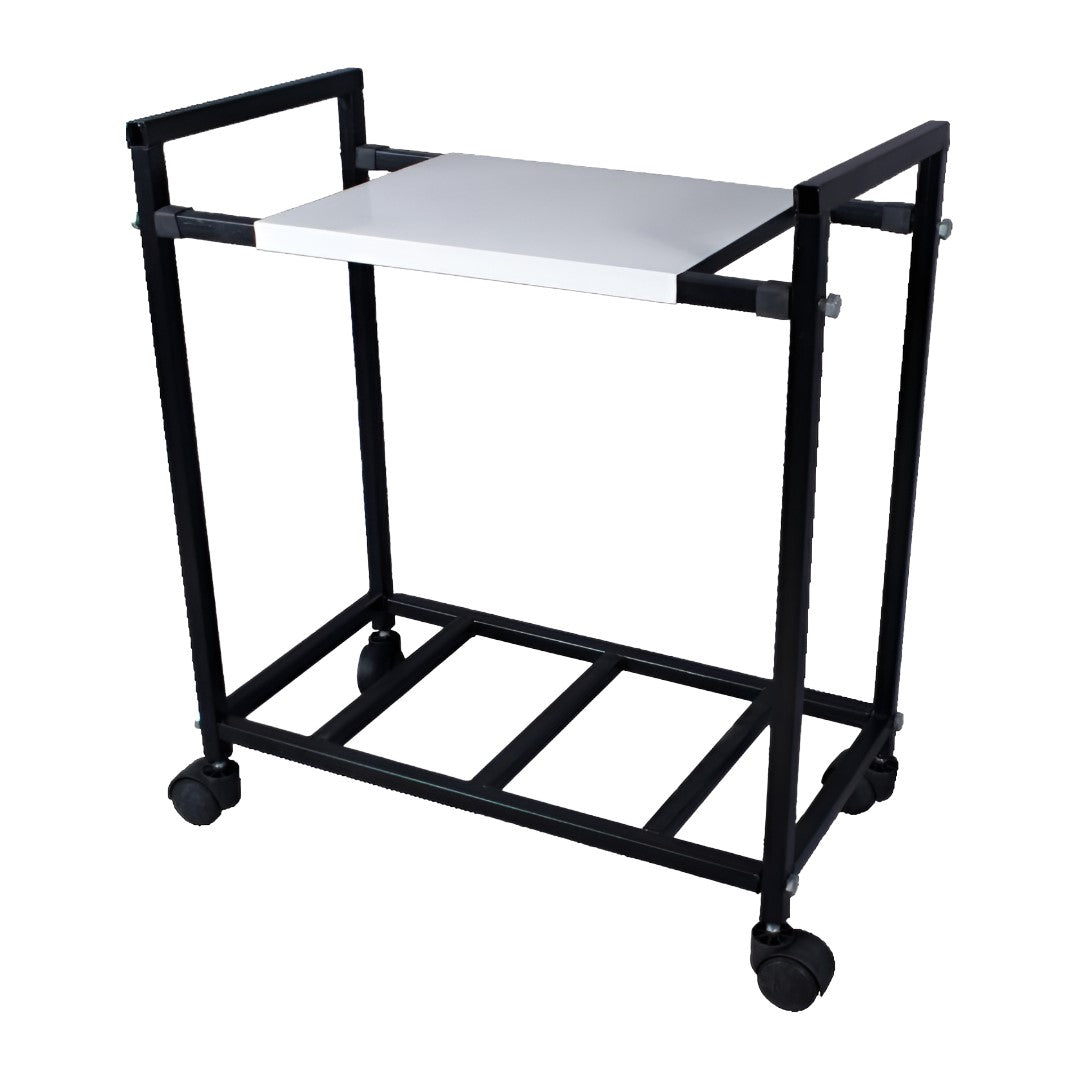 Inaithiram IBTSD100PPS Inverter Battery Trolley 100kg Capacity Black and White Colour