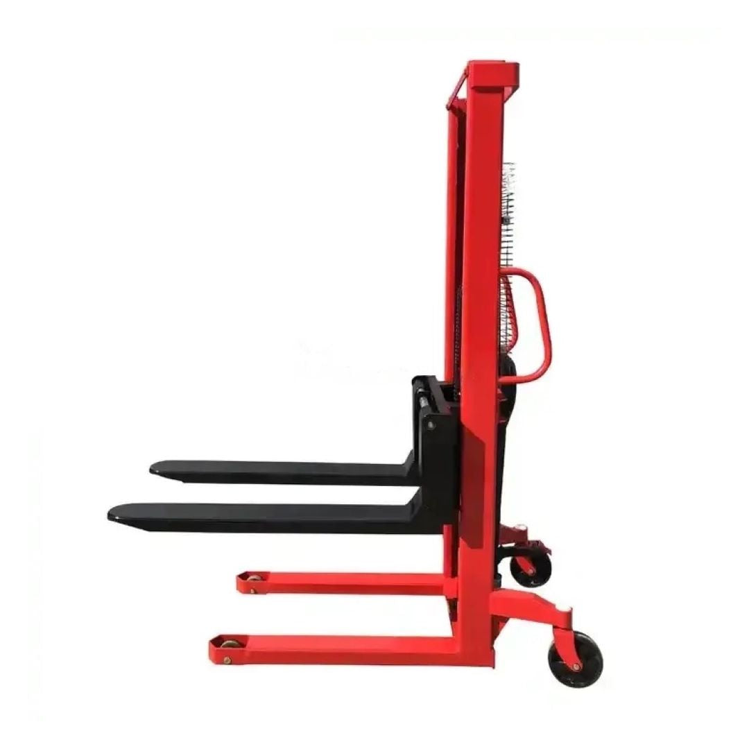 Inaithiram MS1PU16LH Hydraulic Manual Stacker 1Ton Capacity Red Colour