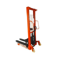 Inaithiram MS2N16LHA Heavy Duty Hydraulic Manual Stacker 2Ton Capacity Orange Colour