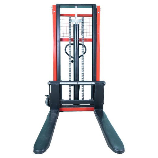 Inaithiram MS2PU2LH Hydraulic Manual Stacker 2Ton Capacity Red Colour Front view