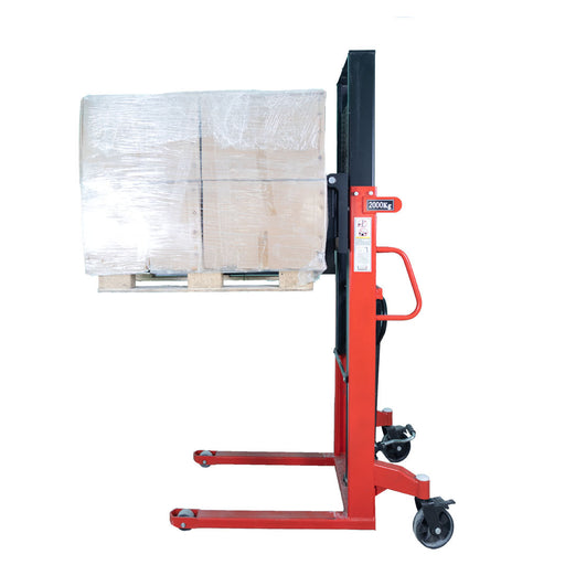 Inaithiram MS2PU2LH Hydraulic Manual Stacker 2Ton Capacity Red Colour