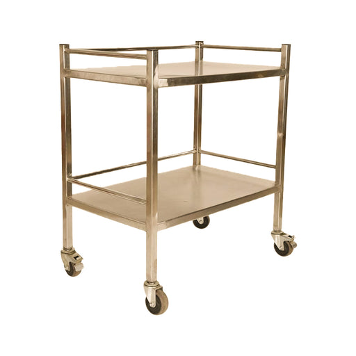 Inaithiram MSIT2RPU Mild Steel 2 Shelves Instrument Trolley