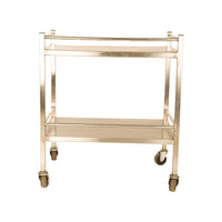 Inaithiram MSIT2RPU Mild Steel 2 Shelves Instrument Trolley Front View