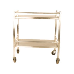 Inaithiram MSIT2RPU Mild Steel 2 Shelves Instrument Trolley Front View