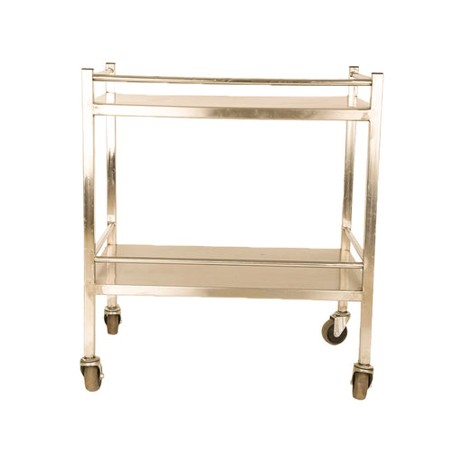 Inaithiram MSIT2RPU Mild Steel 2 Shelves Instrument Trolley Front View