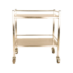 Inaithiram MSIT2RPU Mild Steel 2 Shelves Instrument Trolley Back View