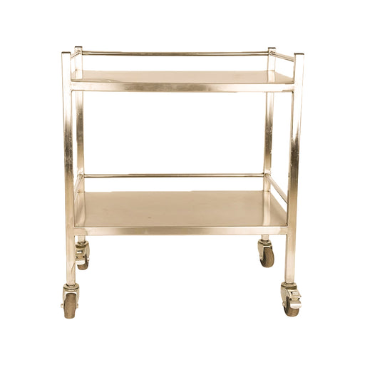 Inaithiram MSIT2RPU Mild Steel 2 Shelves Instrument Trolley Back View