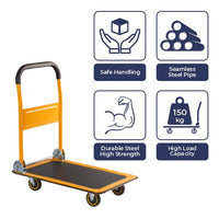 Inaithiram PT150 Foldable Platform Trolley for Loading 150kg Capacity