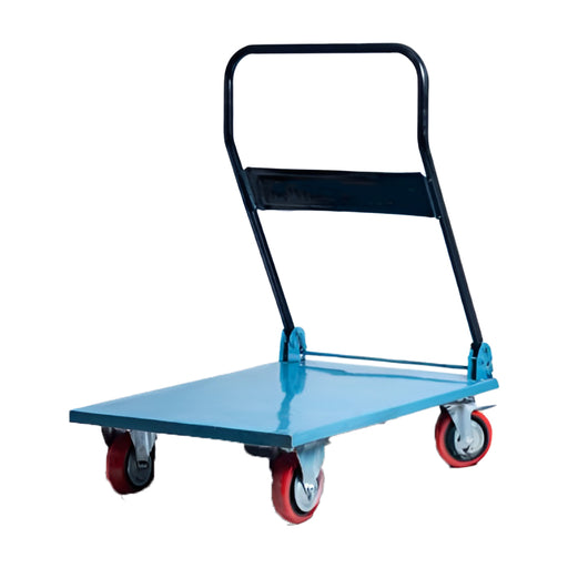 Inaithiram PT300PU Foldable Metal Platform Trolley 300kg Capacity with PU Wheels