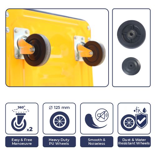 Inaithiram PT300 Heavy Duty MS Platform Trolley for Goods Shifting 300kg Capacity 3ft. X 2ft.