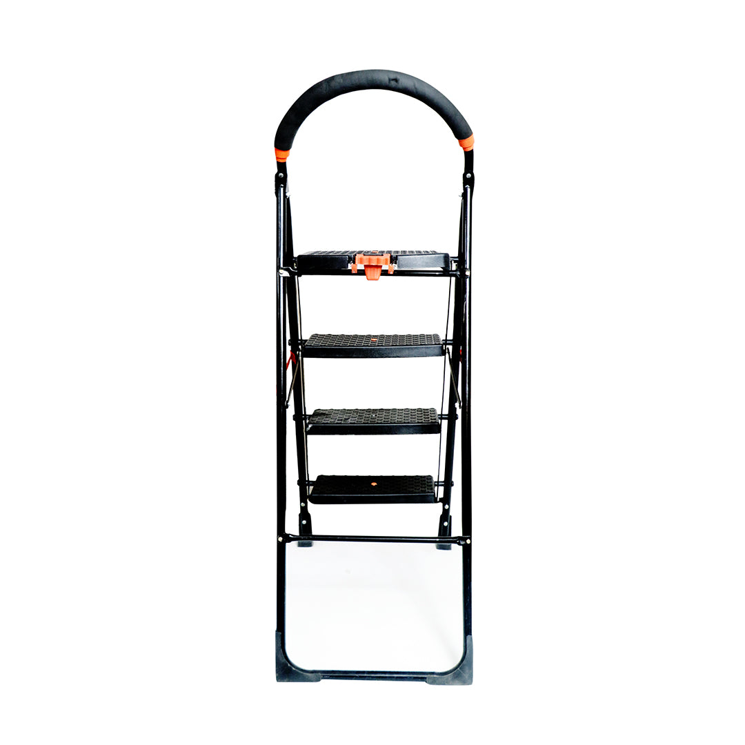 Inaithiram SL4SN Foldable Step Ladder 150kg Capacity Black Colour Rear View