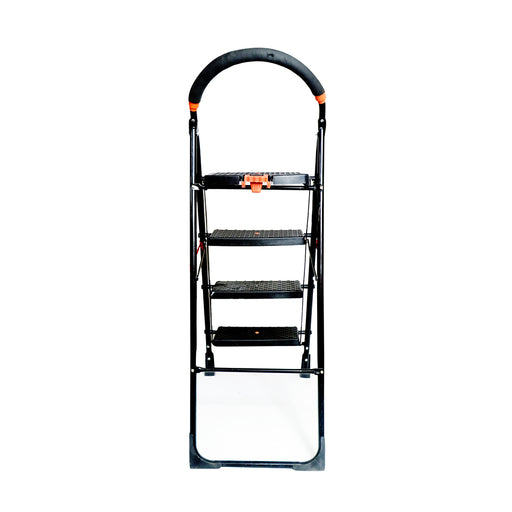 Inaithiram SL4SN Foldable Step Ladder 150kg Capacity Black Colour Rear View