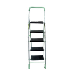 Inaithiram SL5SPR Foldable Step Ladder 150kg Capacity Green Colour Front View