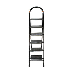 Inaithiram SL6SN Foldable Step Ladder 150kg Capacity Black Color Front View