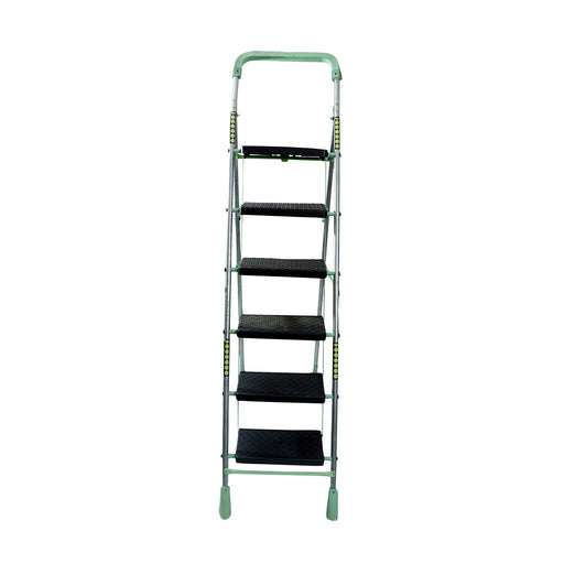Inaithiram SL6SPR Foldable Step Ladder 150kg Capacity Green Colour Front View