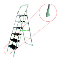 Inaithiram SL6SPR Foldable Step Ladder 150kg Capacity Closeup of Sports Anti Skid Plastic PP Shoes