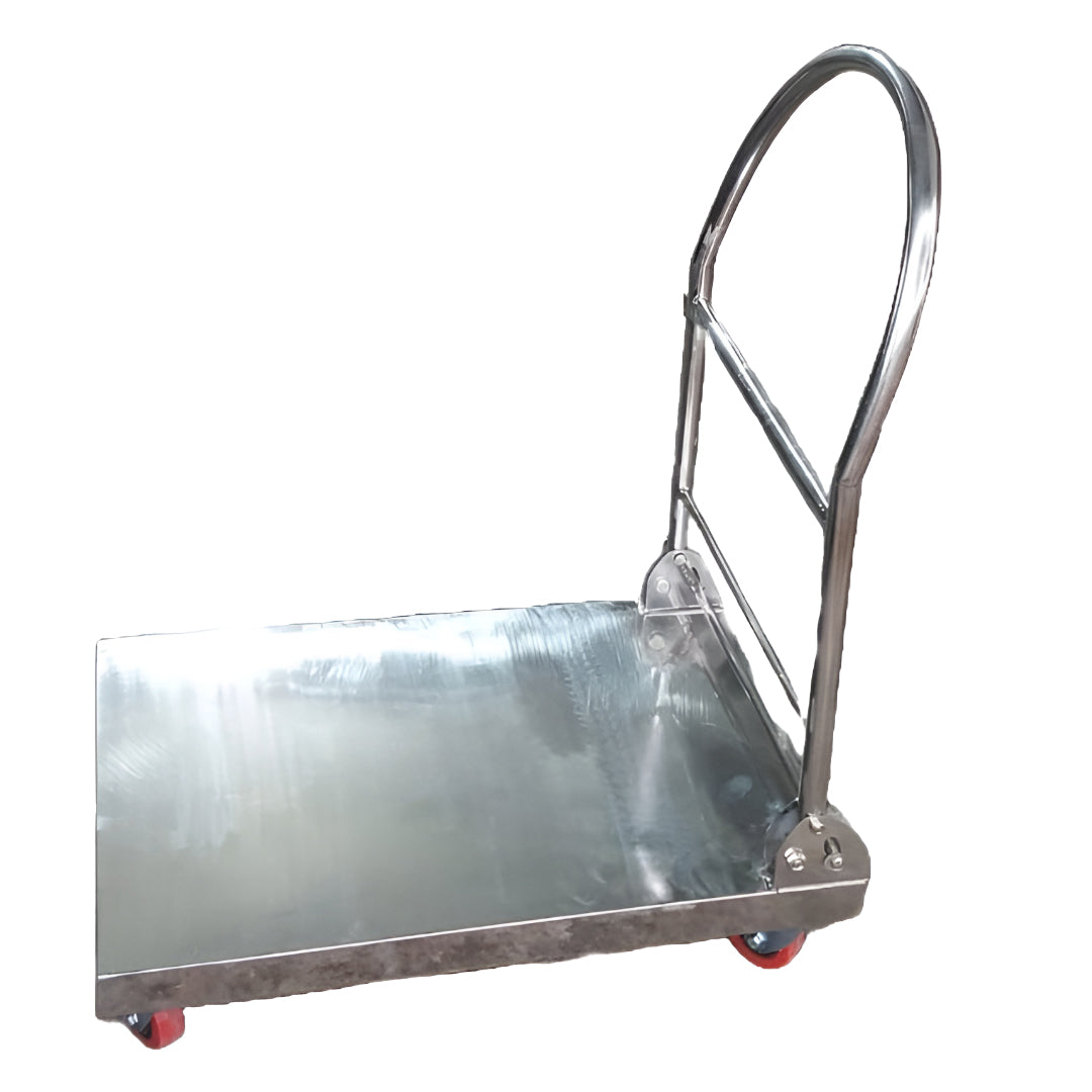 Inaithiram SSPT250N Foldable Stainless Steel Platform Trolley 250kg Capacity With Nylon Wheels