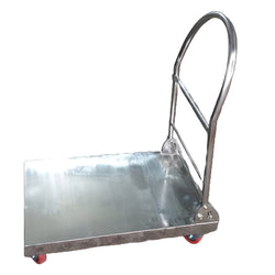 Inaithiram SSPT250N Foldable Stainless Steel Platform Trolley 250kg Capacity With Nylon Wheels