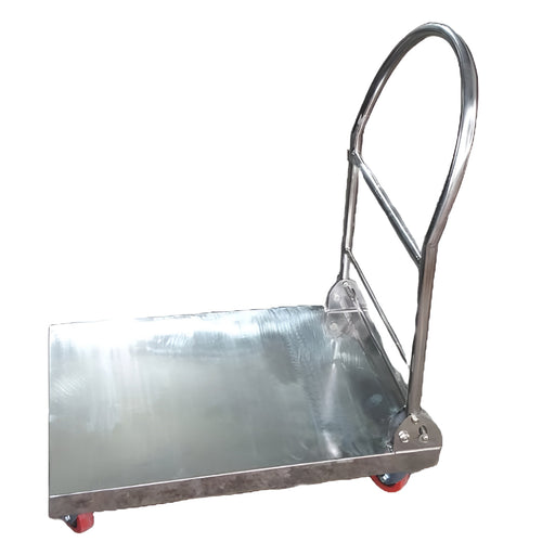 Inaithiram SSPT250N Foldable Stainless Steel Platform Trolley 250kg Capacity With Nylon Wheels