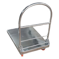 Inaithiram SSPT250N Foldable Stainless Steel Platform Trolley 250kg Capacity Rear View