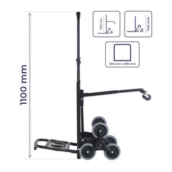Inaithiram HT10BS Stair Case Climbing Hand Trolley Trolley 150kg Capacity Optimum Height