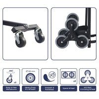 Inaithiram HT150BS Stair Climbing Hand Truck 150kg Capacity Polyurethane PU Wheels