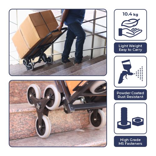 Inaithiram HT150BS Stair Climbing Hand Truck for Warehouse 150kg