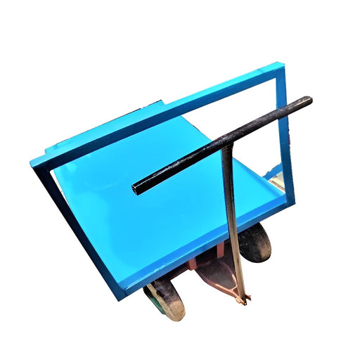 Inaithiram TPT500PT Heavy Duty Turntable Platform Trolley 500kg Closeup of Turntable Handle