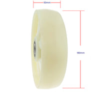Inaithiram 7" inch Nylon Steering Wheels - 180X50mm Nylon Steering Wheels White Colour